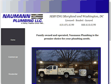 Tablet Screenshot of naumannplumbing.com